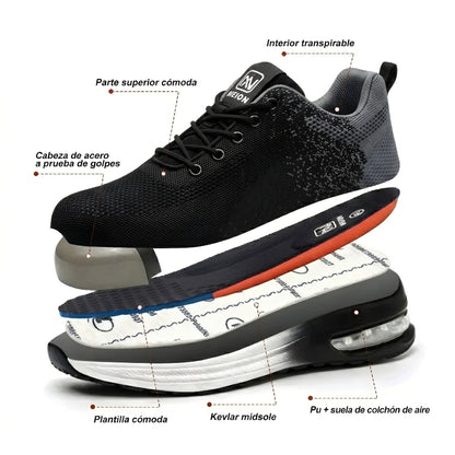 Tenis de Seguridad Deportivos NIEION BLACK