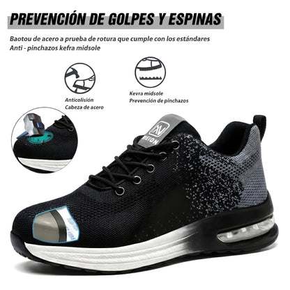 Tenis de Seguridad Deportivos NIEION BLACK